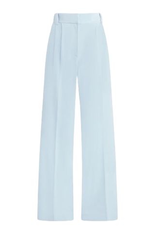 Favorite Daughter blue The Favorite Pant Pleat Pants on white background