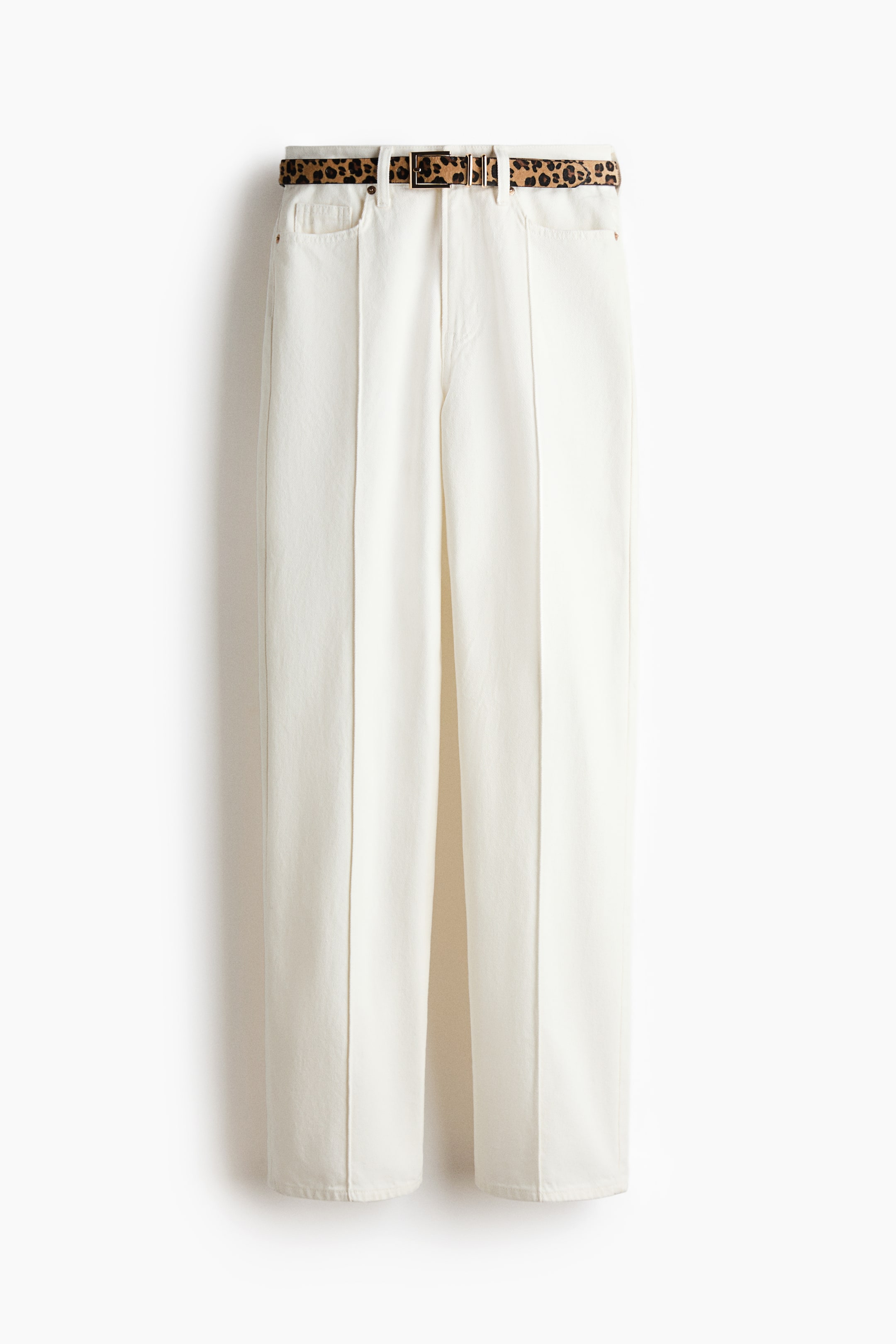 Straight High Jeans - White