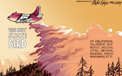 Editorial cartoon US The West's new state bird
