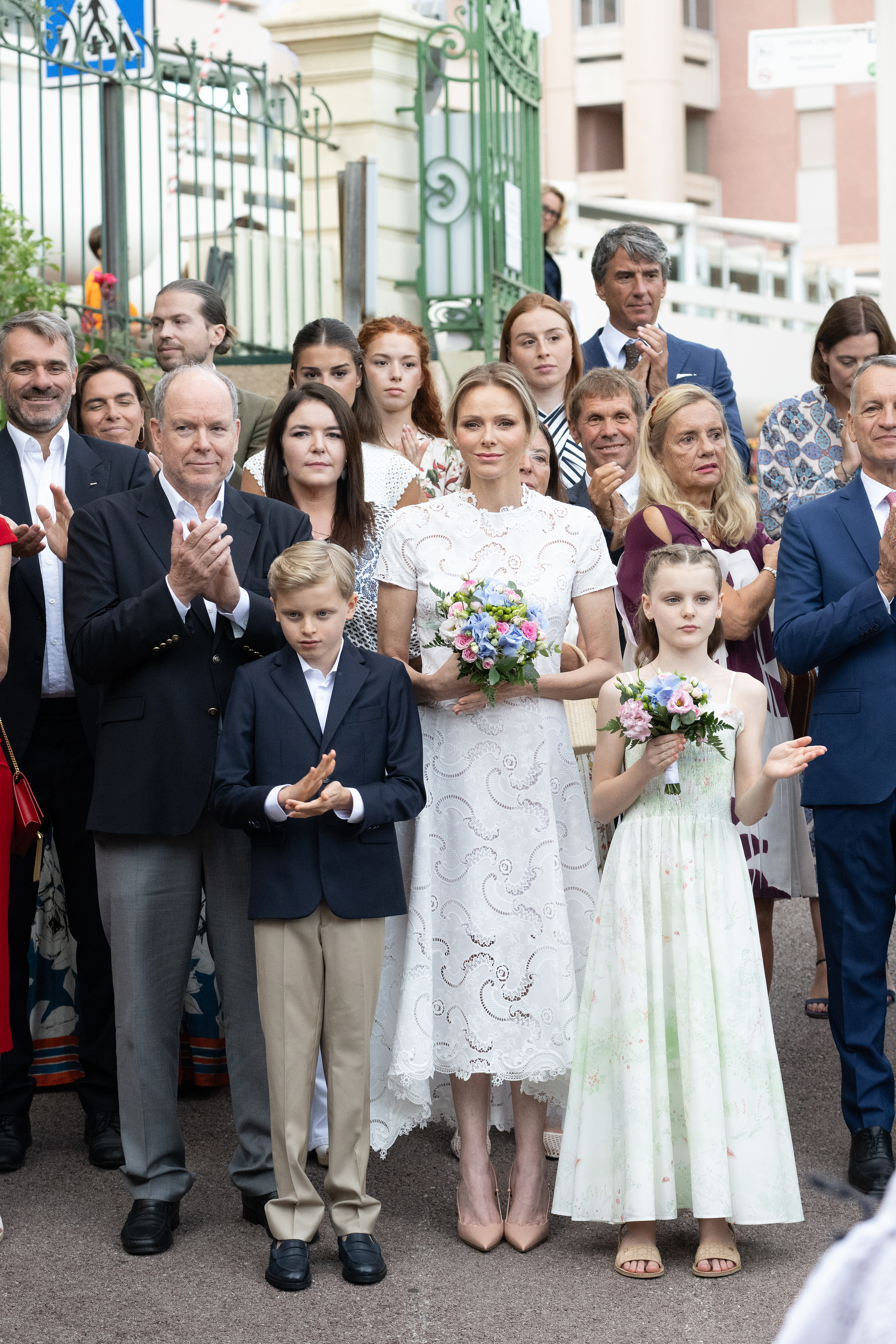 Prince Albert II of Monaco, Princess Charlene, and twins Prince Jacques and Princess Gabriella attend The &quot;U Cavagn&amp;euml;tu&quot; Traditional Monegasque Picnic on September 6, 2025