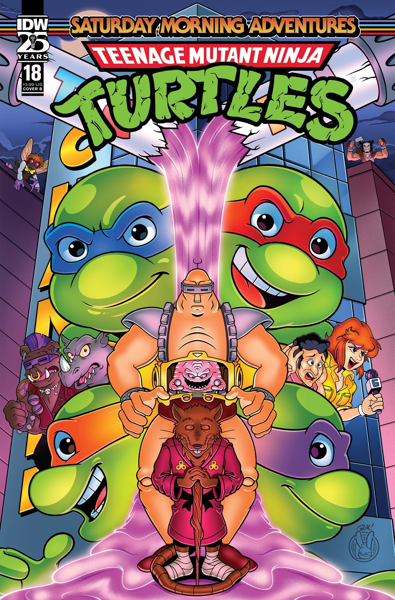 Cover for Teenage Mutant Ninja Turtles: Saturday Morning Adventures #18