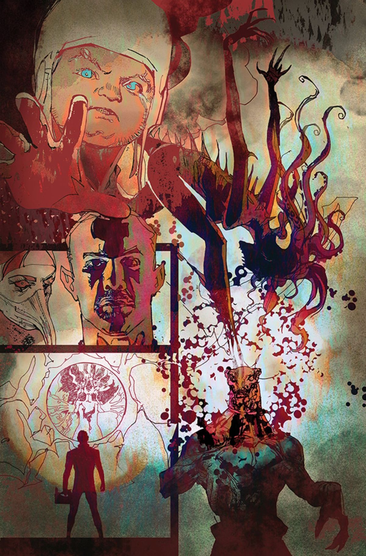 Alliances: Orphans prologue art by Bill Sienkiewicz