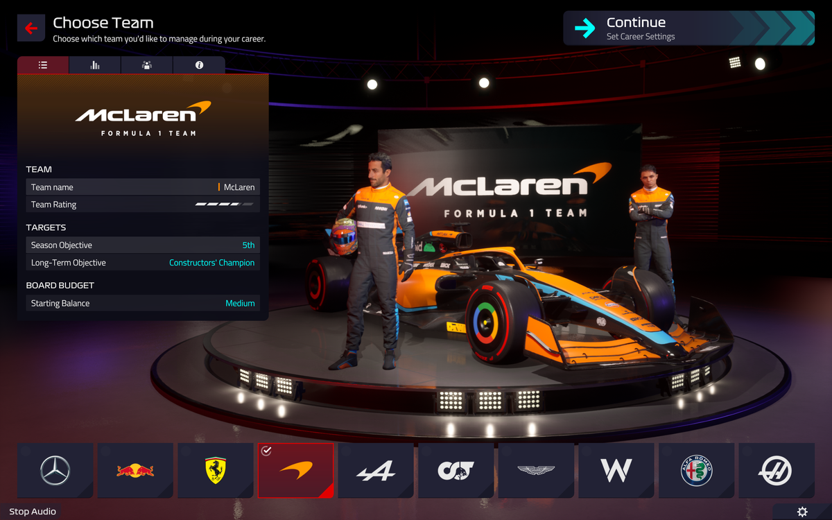 f1 manager mclaren