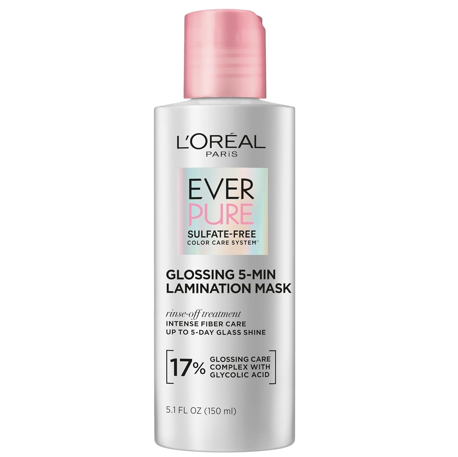 L&#039;Oreal Paris, L&#039;oreal Paris Glossing Lamination Hair Mask With Glycolic Acid, Hair Treatment for Lasting Shine and Smoothness for Dull, Dry Hair, Everpure, 5.1 Fl Oz
