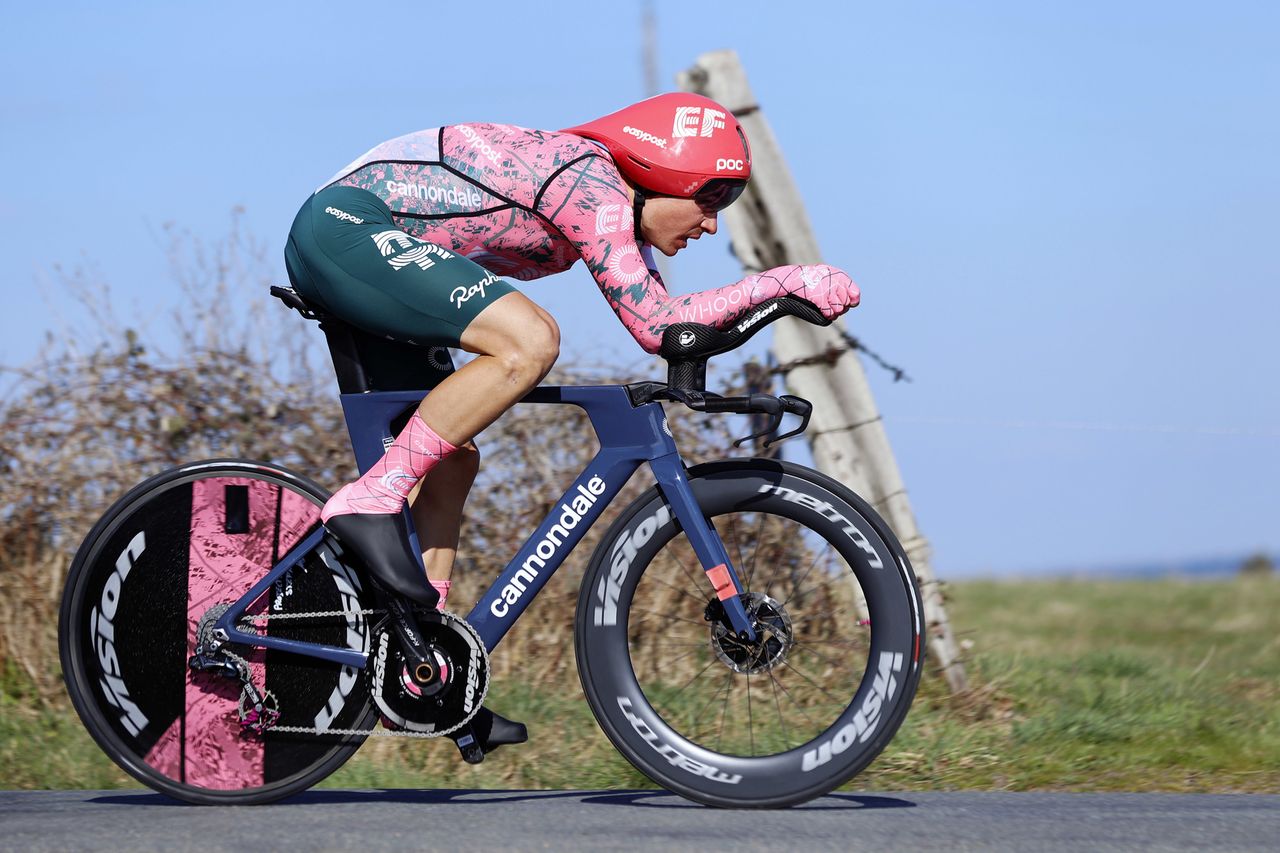 Paris Nice 2022 - 80th Edition - 4th stage Domerat - Montlucon 13,4 km - 09/03/2022 - Stefan Bissegger (SUI - EF Education - EasyPost) - photo Luis Angel Gomez/SprintCyclingAgency&Acirc;&copy;2022