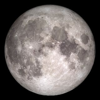 The near side of the moon, as seen by NASA's Lunar Reconnaissance Orbiter spacecraft. 