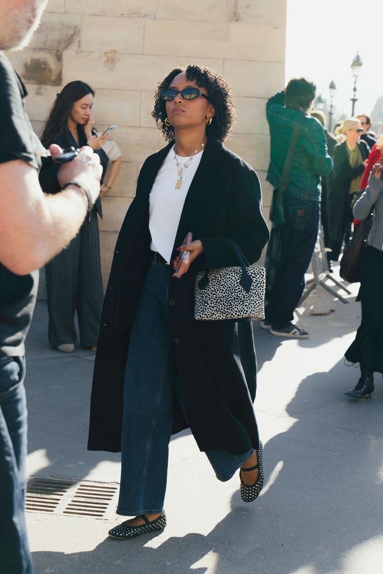 fashion insiders attend day 1 of paris fashion week wearing neutral outfits
