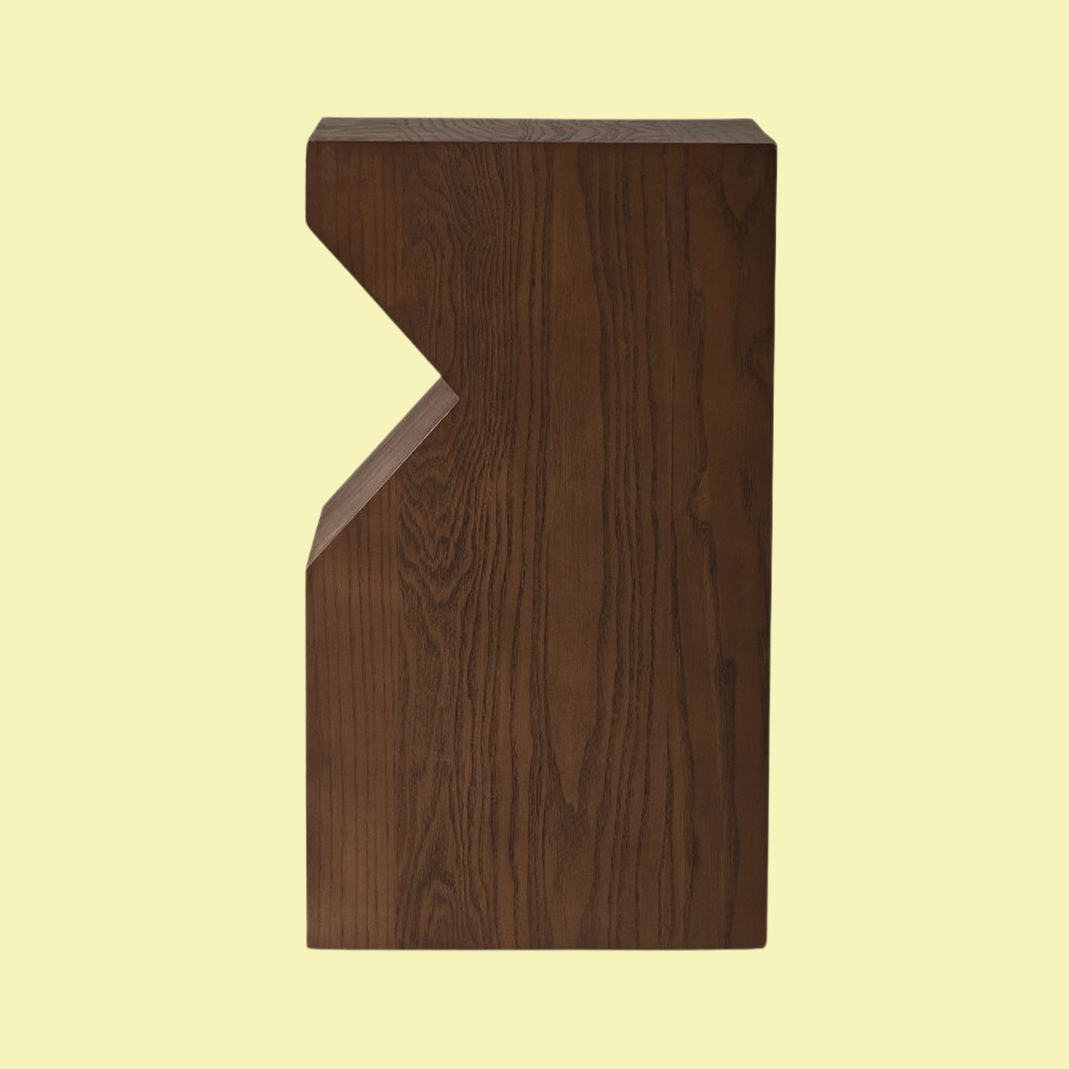 A dark wood plant stand