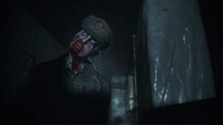 A zombie police officer