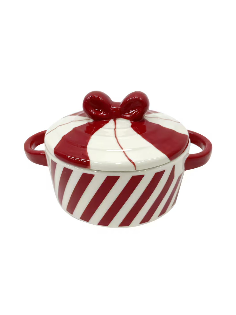 Mini Stripes Ceramic Cocotte