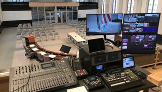 A Broadcast Pix BPswitch GX11 system has been installed in the 150-year-old city hall building in Chicopee, MA