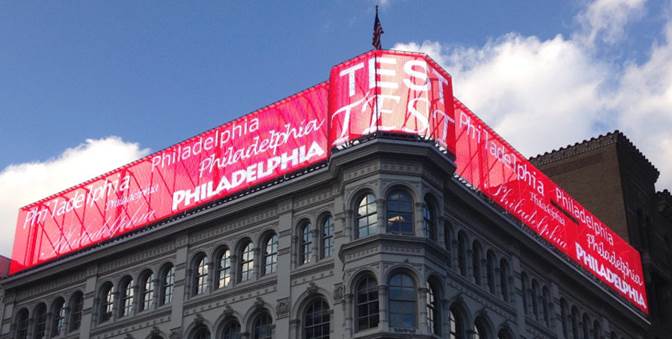 Daktronics Transparent Signage in Philadelphia