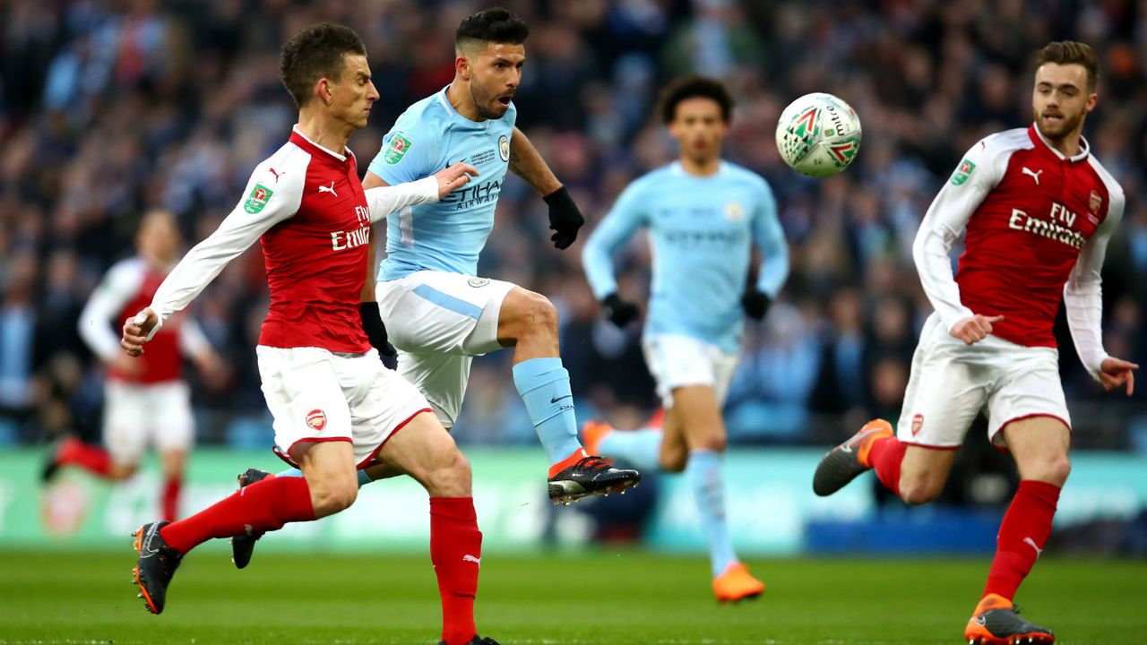 Carabao Cup Arsenal 0 Manchester City 3 Sergio Aguero goal