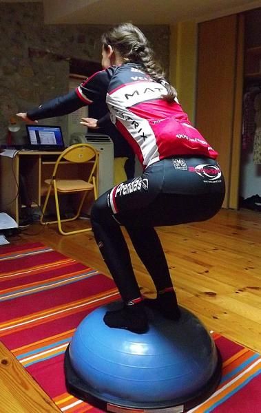 Penny on a Bosu