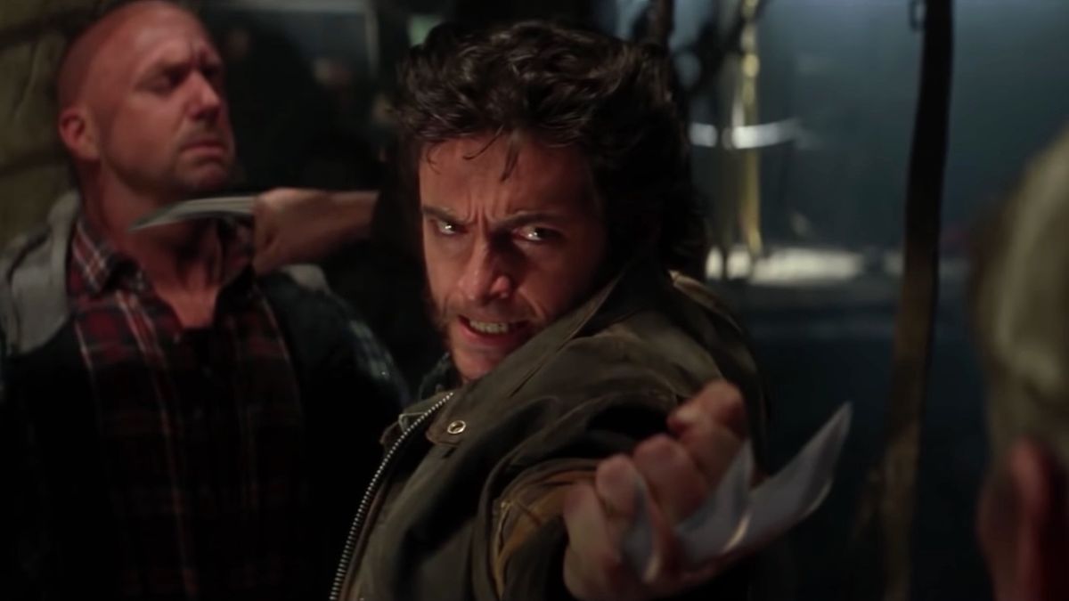 Hugh Jackman&#039;s Wolverine with claws popped out in first X-Men movie