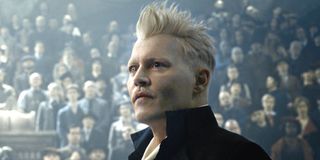 Johnny Depp as Grindelwald in Fantastic Beasts: The crimes of Grindelwald