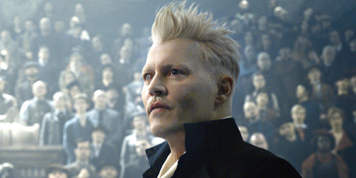 Johnny Depp as Grindelgrindwald in Fantastic Beasts 2