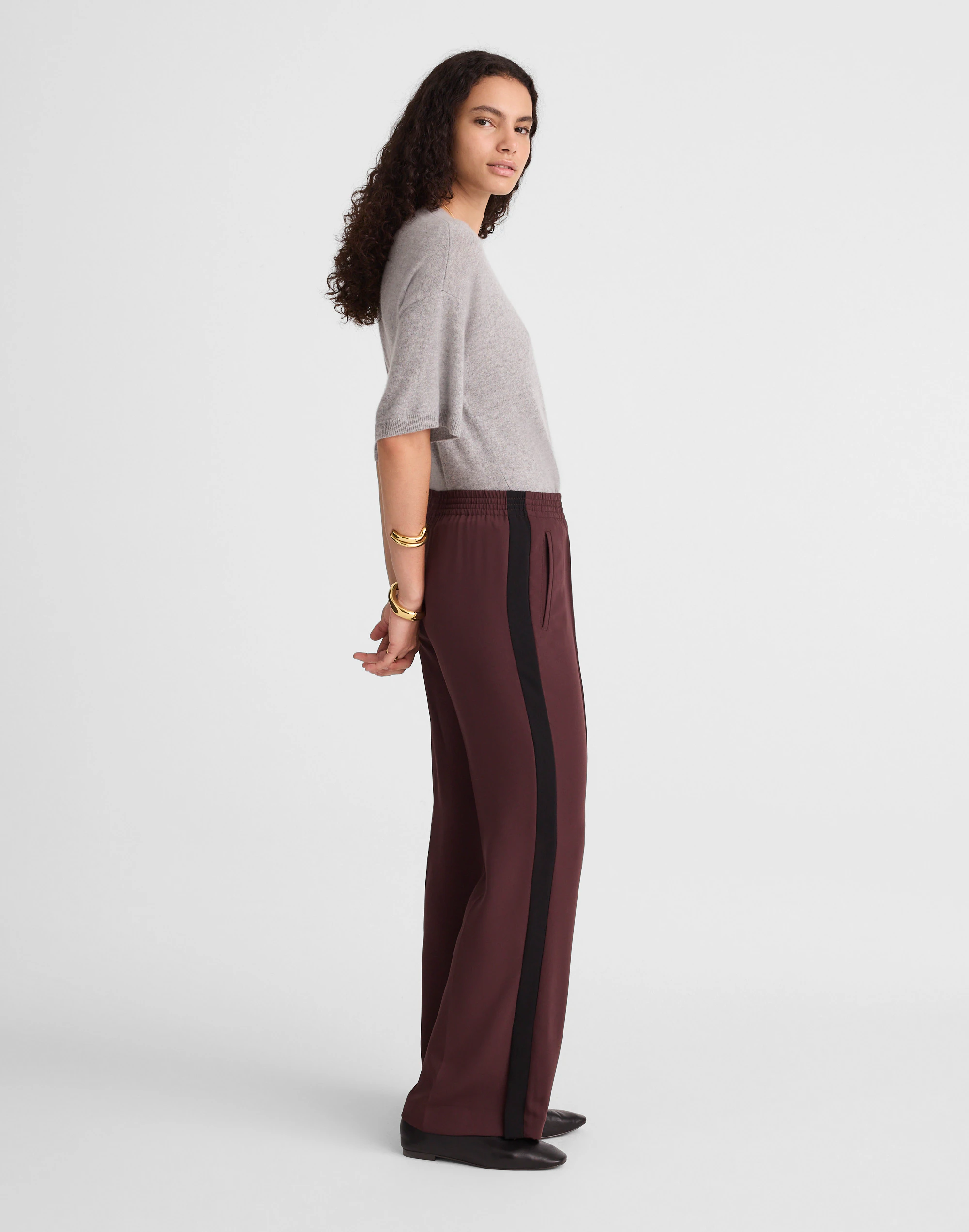 Pull-On Bootcut Track Pant