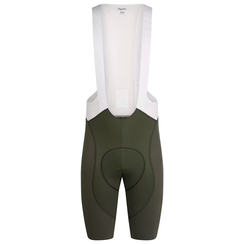 Rapha Pro Team III Bib Cycling shorts in green and white