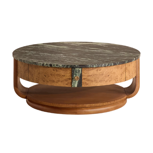 Coffee table with marble top 