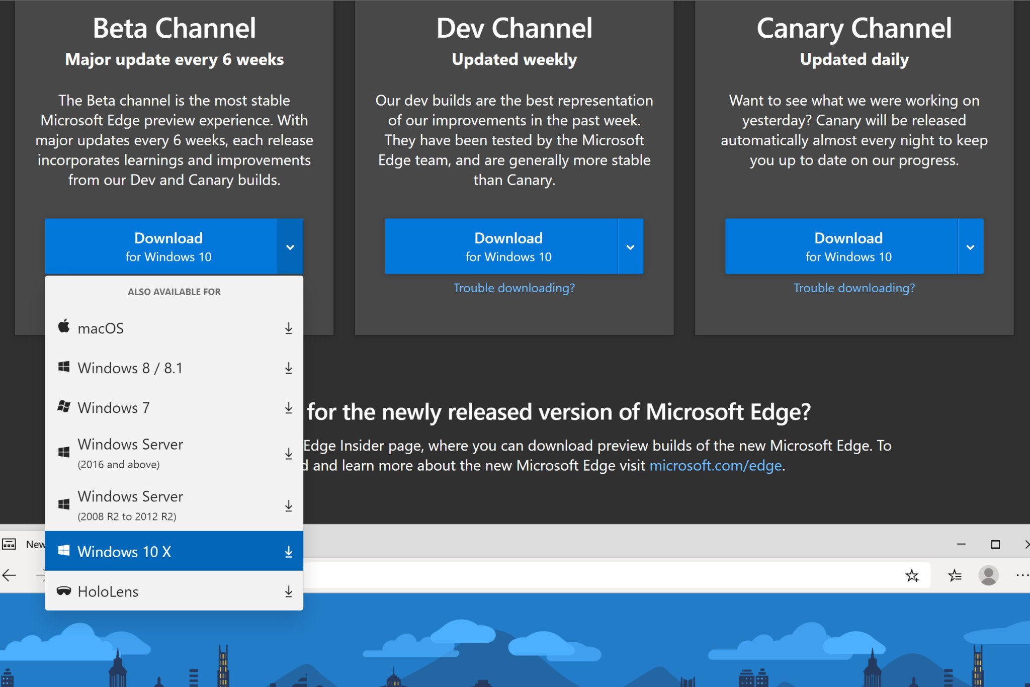 Microsoft Edge Insider Channels Can Now Be Installed On Windows X And HoloLens Windows Central