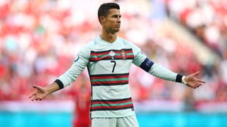 Cristiano Ronaldo of Portugal during his team's Euro 2020 match against Hungary on June 15, 2021.