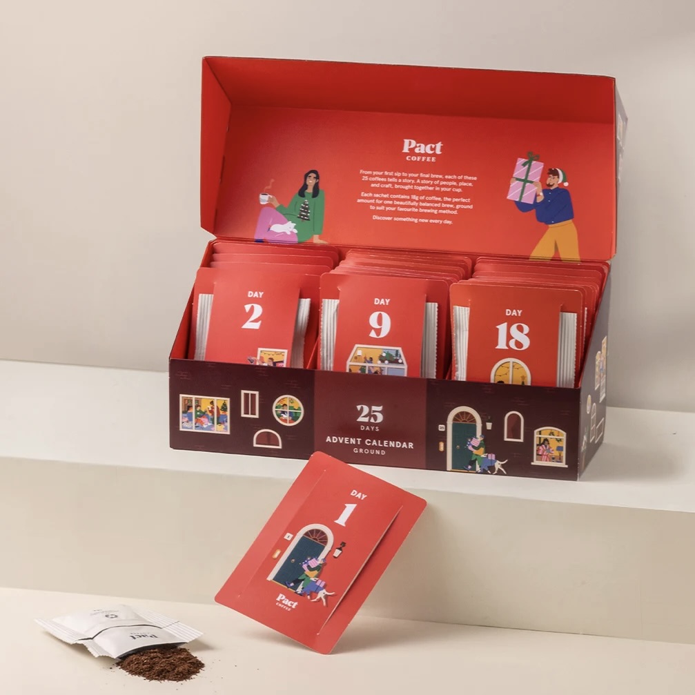 Pact Coffee, 25 Day Coffee Advent Calendar &amp;ndash; Ground