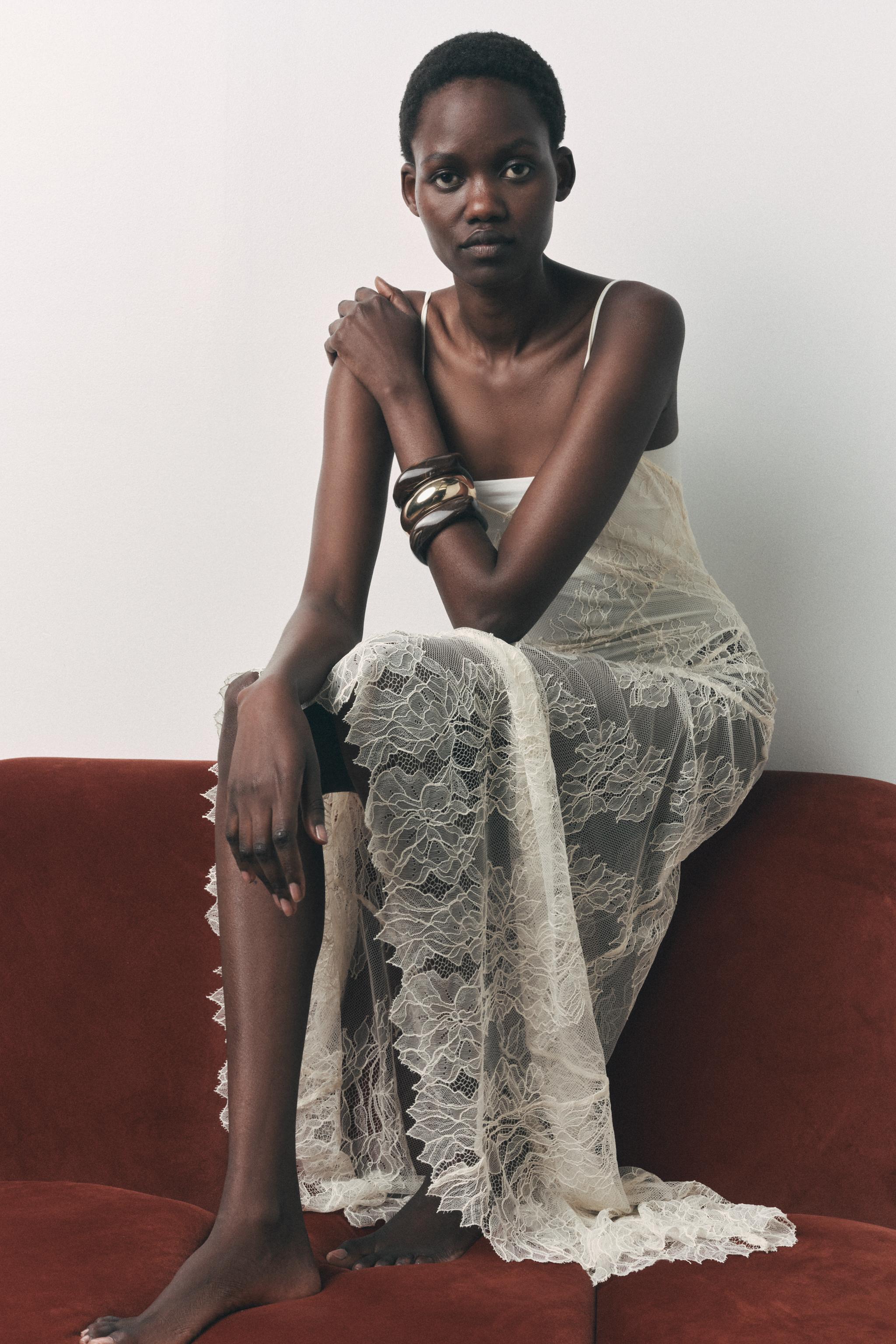 Asymmetrical Lace Dress