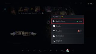 How to appear offline on PS5 - online status