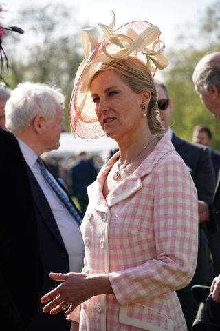 Sophie, Duchess of Edinburgh wore a gingham suit at the Garden Party recently