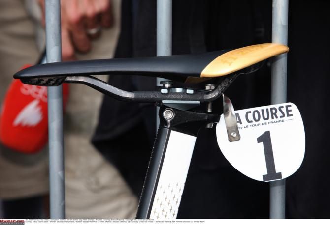 Marianne Vos (Rabo-liv) had the number one rider plate and finished the race as number one as well