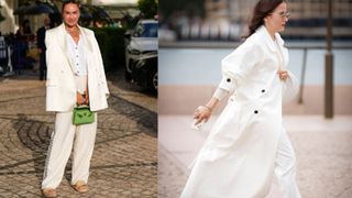 women in smart white outfits