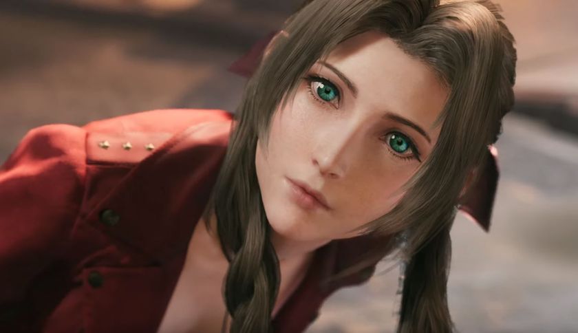 Aerith from the Final Fantasy 7 remake looks a little confused.