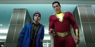 Jack Dylan Grazer and Zachary Levi in Shazam!