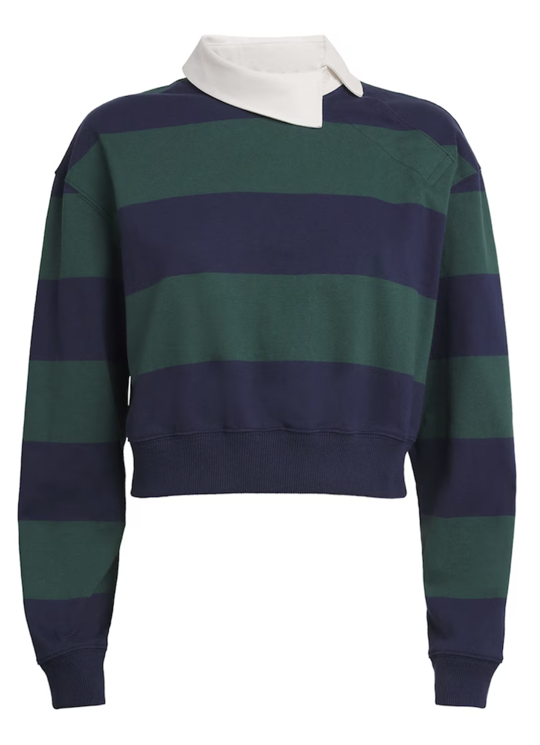 A.w.a.k.e. Mode, Organic Cotton Twisted-Collar Rugby Shirt