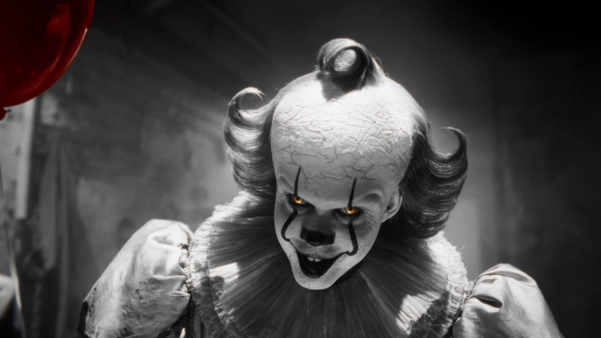 Bill Skarsg&amp;aring;rd as Pennywise in "IT: Welcome to Derry"