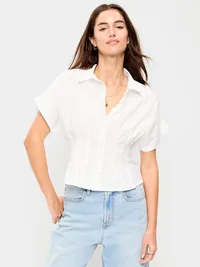 Old Navy Slim-Waisted Button-Down Shirt (Women's)