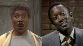 Eddie Murphy and Garrett Morris separate moments on Saturday Night Live