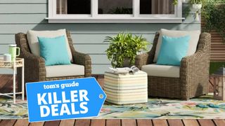 Outdoor patio furniture with killer deals tag