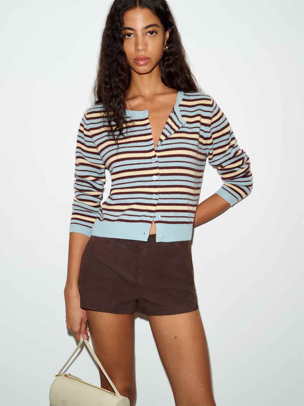 Clara Cashmere Crew Cardigan