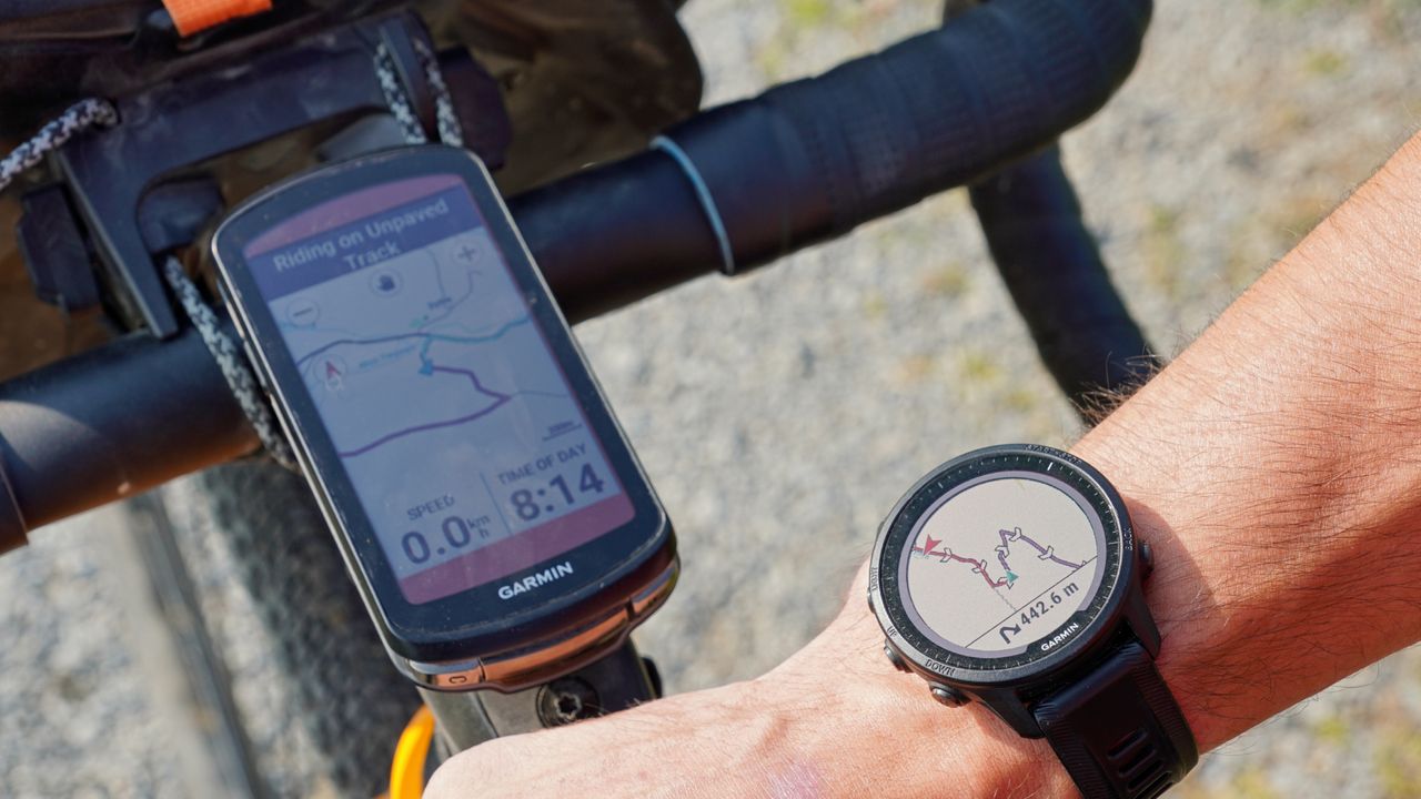 Garmin 1040 bike computer and Forerunner 955 smartwatch