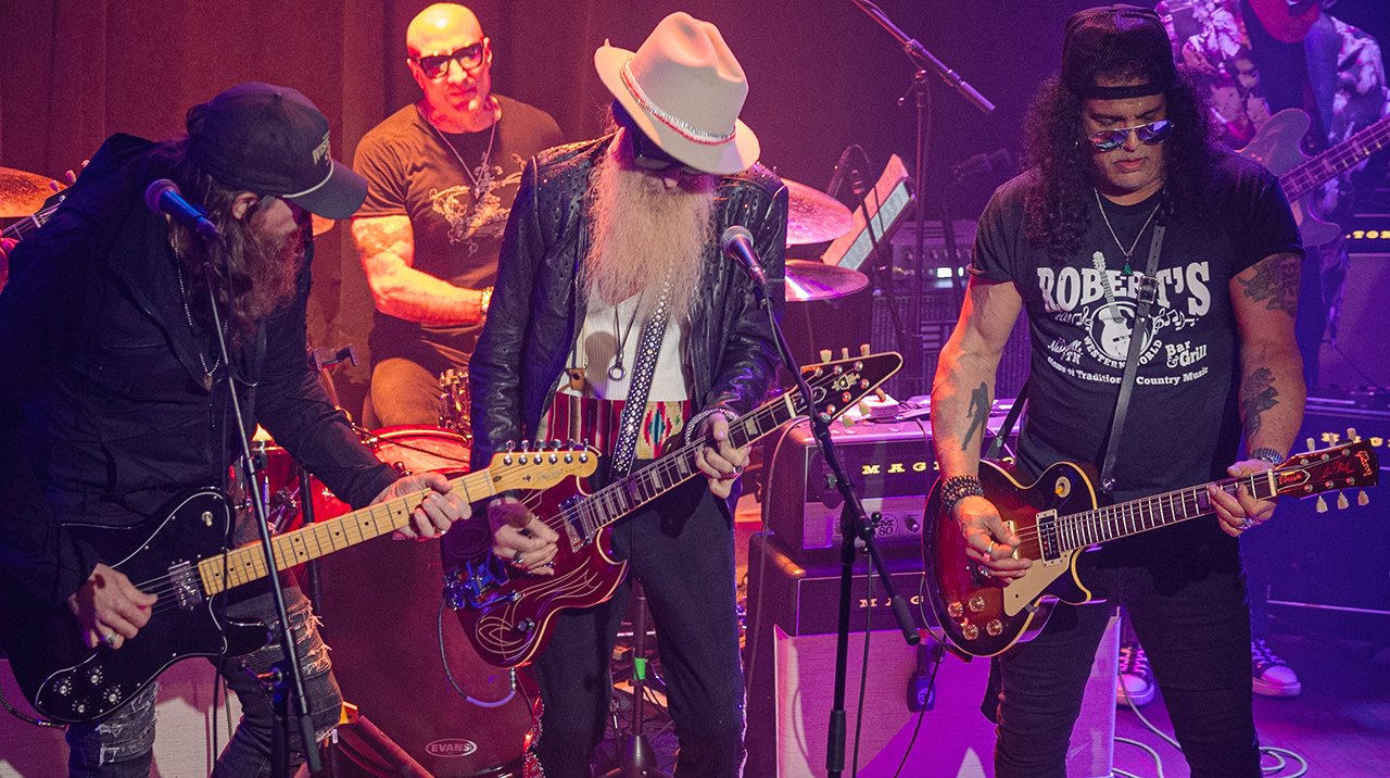 Todd Lund performs with Billy Gibbons and Slash