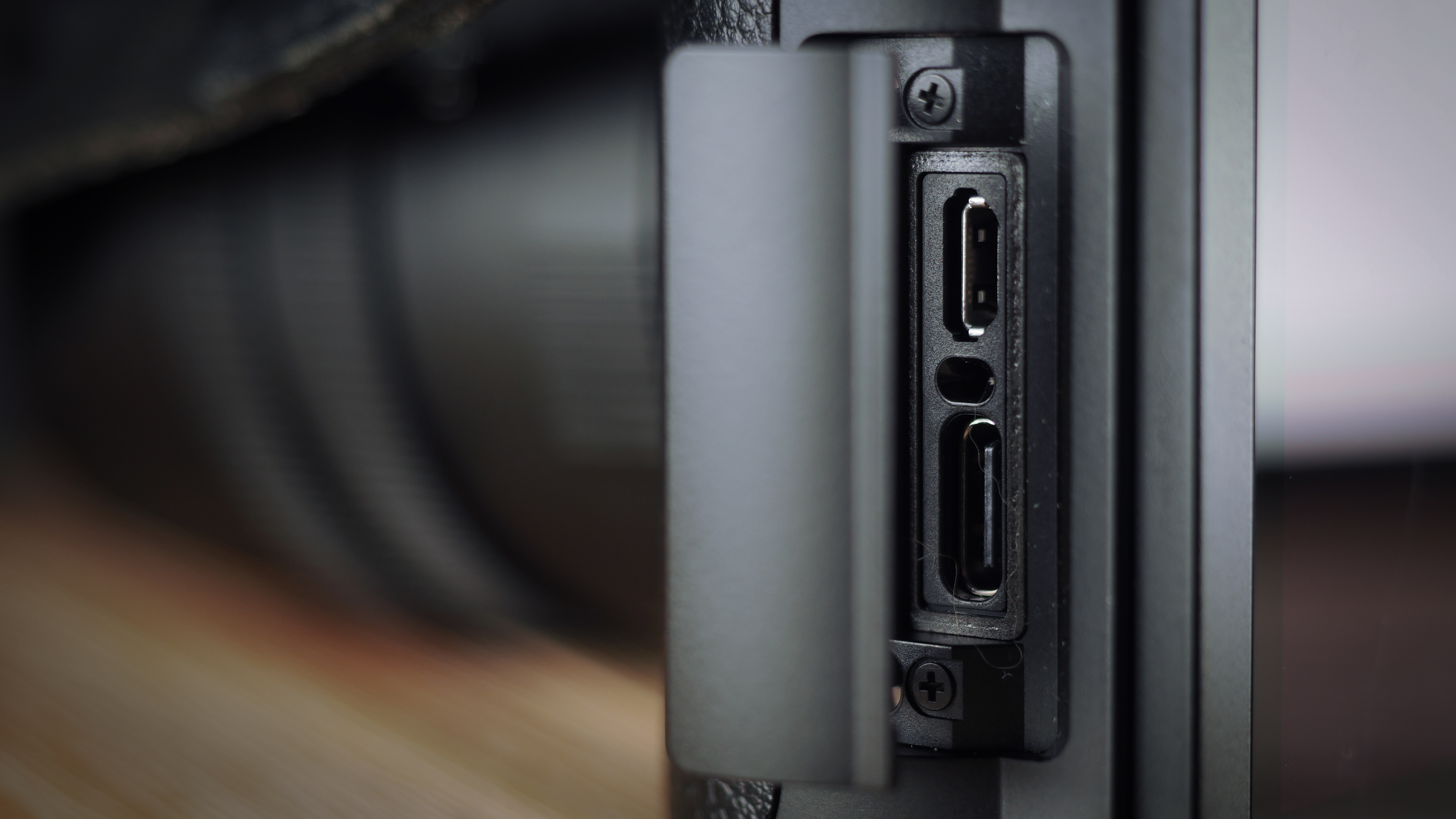 Leica Q3 Monochrom on a wooden surface