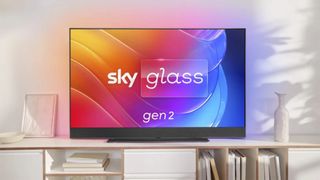 Sky Gen 2 4K TV on stand in living room