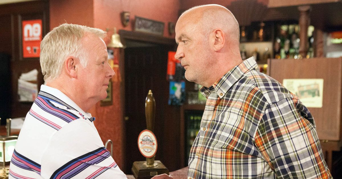 Pat Phelan and Michael Rodwell in Coronation Street