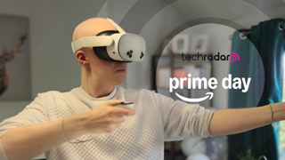 Meta Quest 3S being worn by Hamish Hector