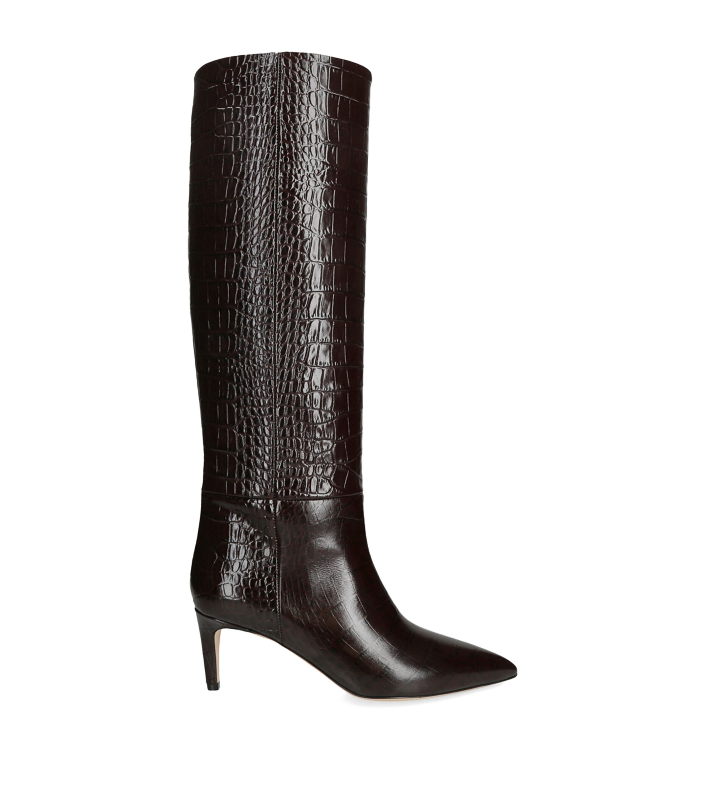 Paris Texas Croc-Embossed Leather Stiletto Boots 60