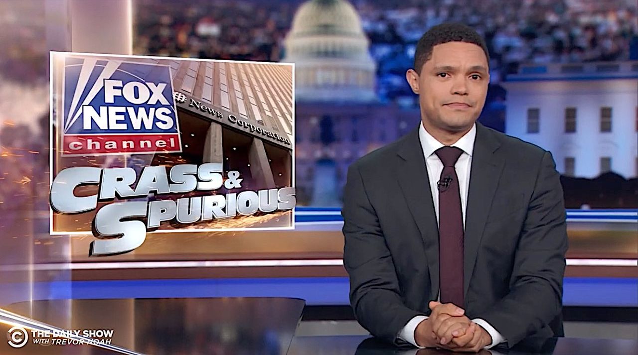 Trevor Noah takes aim at Fox News