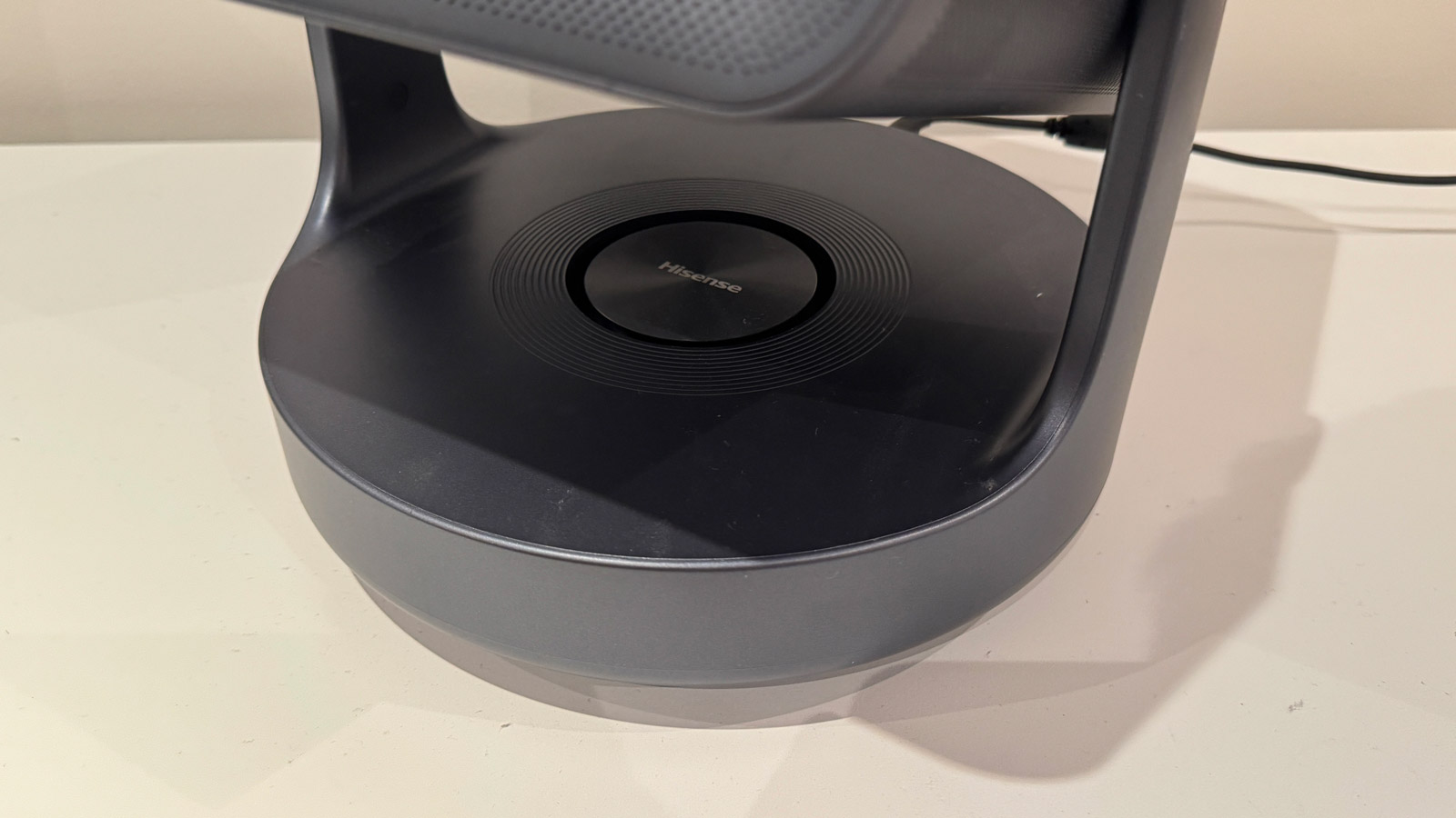 The built-in subwoofer of the Hisense C2 Ultra.