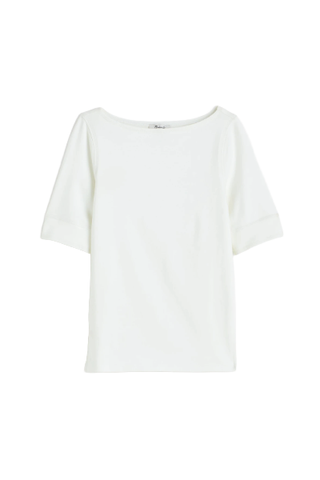 Madewell Elbow-Sleeve Boatneck Tee (Was $42) 